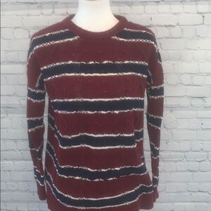 🐞Urban Outfitters Sweater Maroon and Navy Sz XS